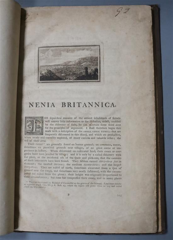 Douglas, James - Nenia Britannica: or, A Sepulchral History of Great Britain, 1st edition, folio, part 1 only,